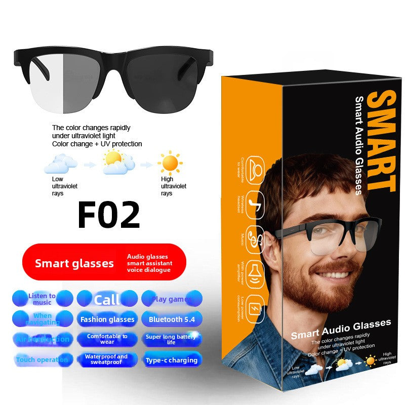 Gafas Inteligentes con Traducción IA y Bluetooth - Fotocromáticas