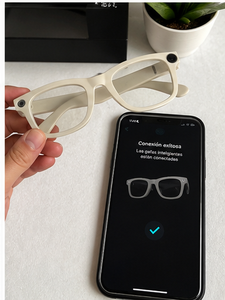 Gafas inteligentes E03 conectadas a la aplicación