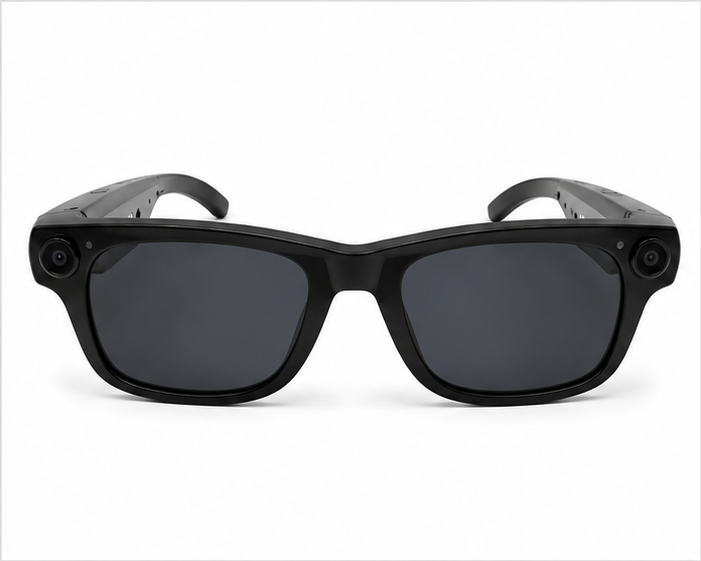 Gafas inteligentes E03 negras - vista frontal