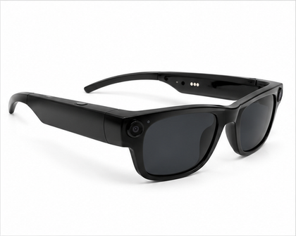 Gafas inteligentes E03 negras - vista tres cuartos