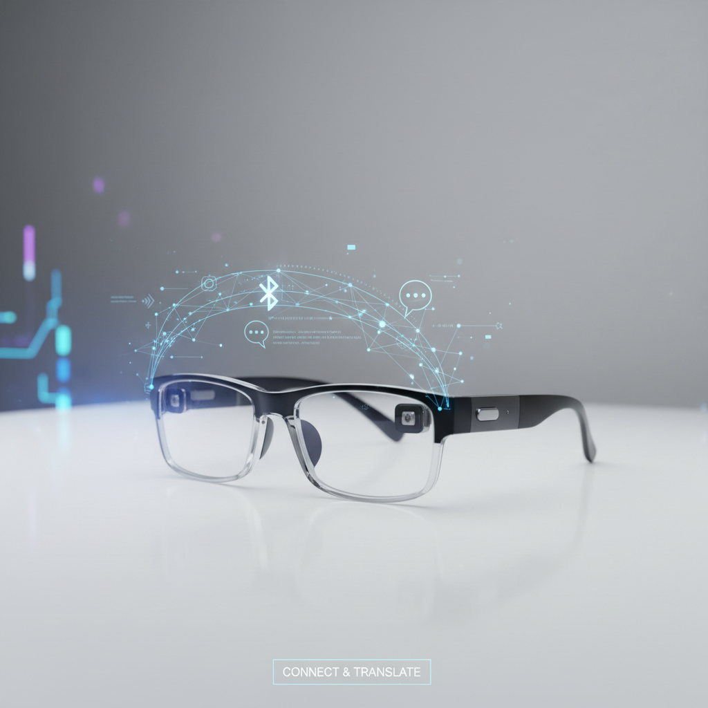 Gafas inteligentes con traducción con IA y Bluetooth